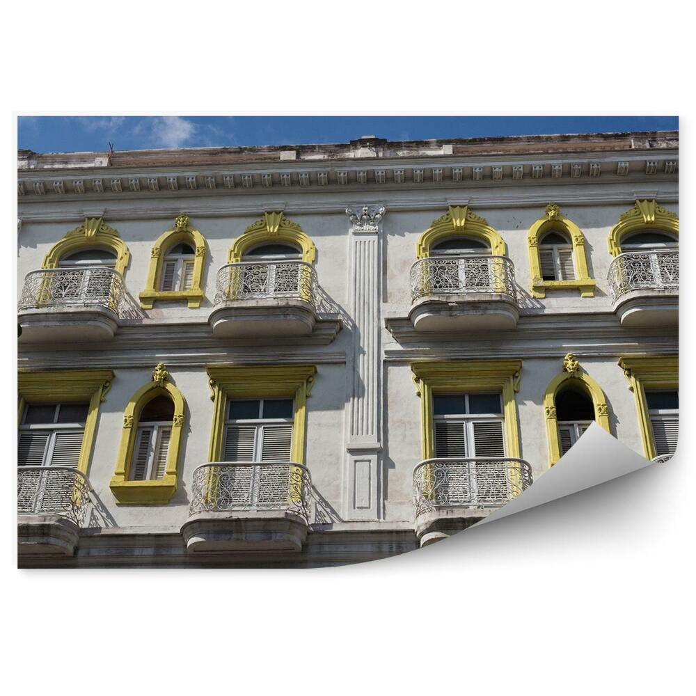 Fototapet Fațada colonială a arhitecturii vechi din Havana