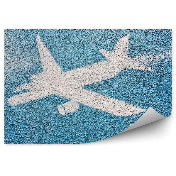 Decor fototapet Avion Cu Graffiti