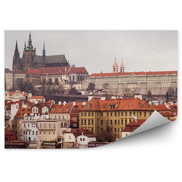 Fototapet vintage Panorama Orasului Praga Castelul Praga