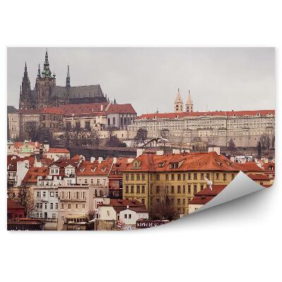 Fototapet vintage Panorama Orasului Praga Castelul Praga