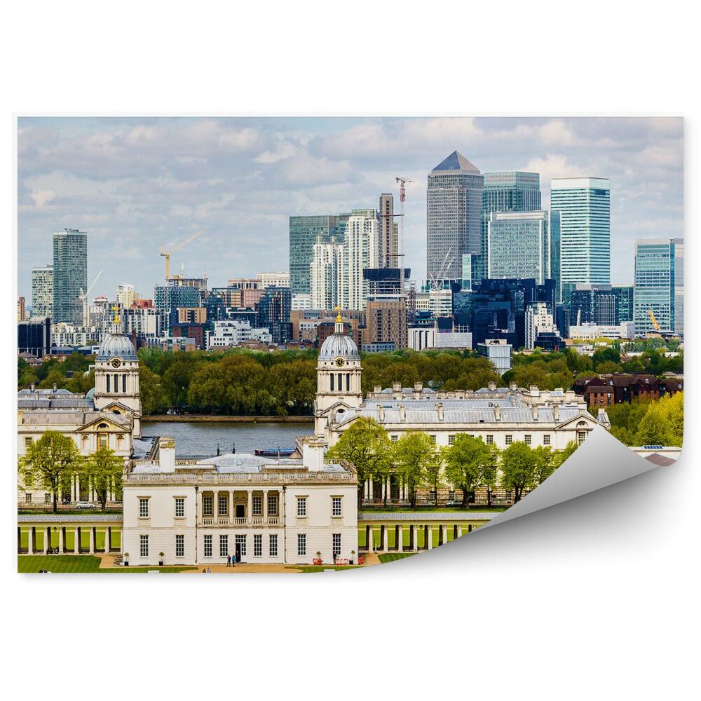 Fototapet pentru perete Canary Wharf Greenwich Londra Cer Nori