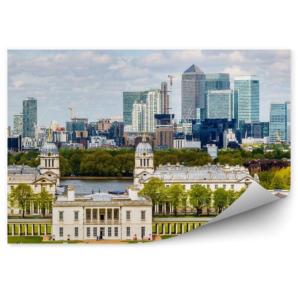 Fototapet pentru perete Canary Wharf Greenwich Londra Cer Nori