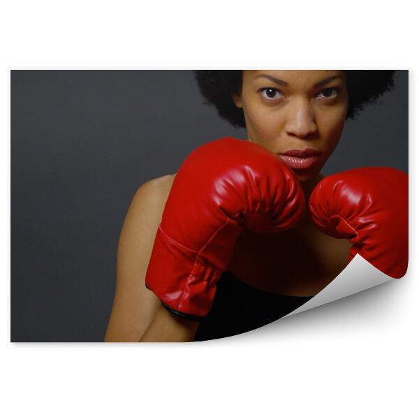 Fototapet pentru perete Femeie boxer