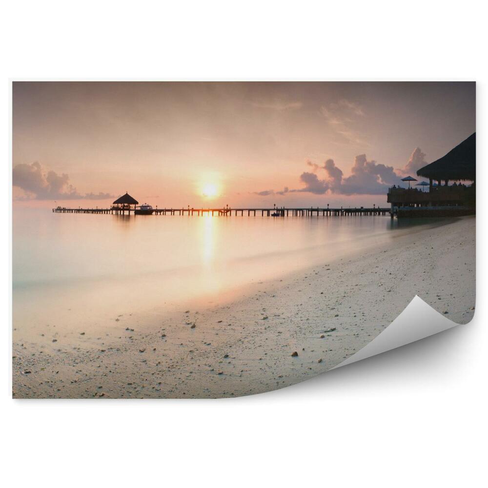 Fototapet Panoramă A Răsăritului În Maldive