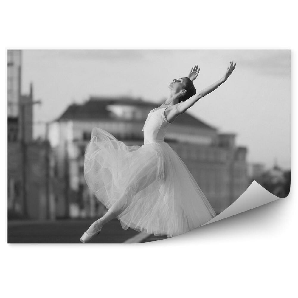 Fototapet Street city femeie balerină dansând