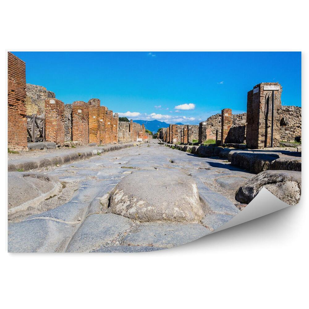 Decor fototapet Orașul Antic Pompeii Pietre Cer Nori