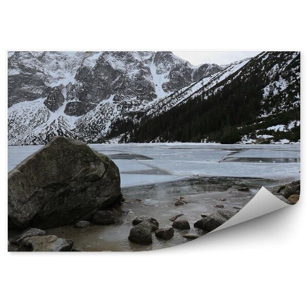 Fototapet perete Morskie Oko Iarna, Acoperit Cu Gheață În Munții Tatra