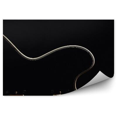 Fototapet vintage Muzica Pentru Chitara Electrica Cu Corzi Negre