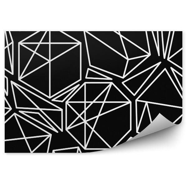 Decor fototapet Model geometric alb-negru