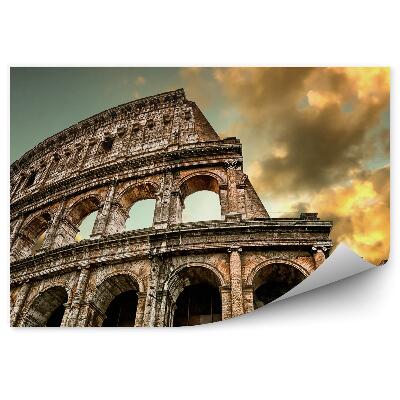 Fototapet vintage Colosseum din Roma împotriva cerului