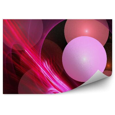 Fototapet perete Bile Cu Valuri Roz Roșii