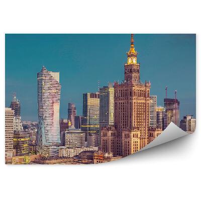 Fototapet perete Vedere Aeriană A Zgârie-Norilor Din Centrul Orașului Varșovia