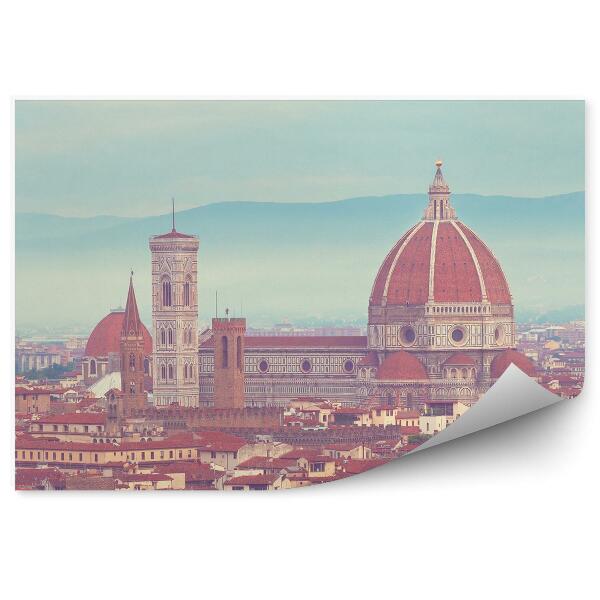 Fototapet perete Catedrala Santa Maria Del Fiore Munții Florenței