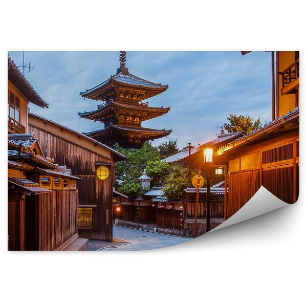 Fototapet Pagoda japoneză case vechi Kyoto