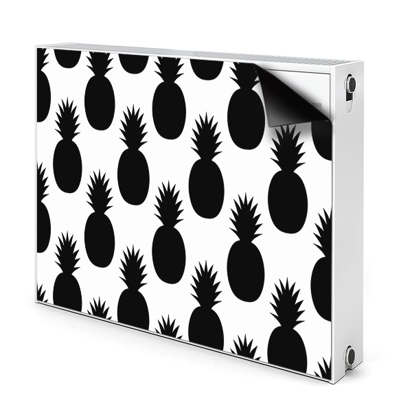 Déco cache radiateur Ananas Negru