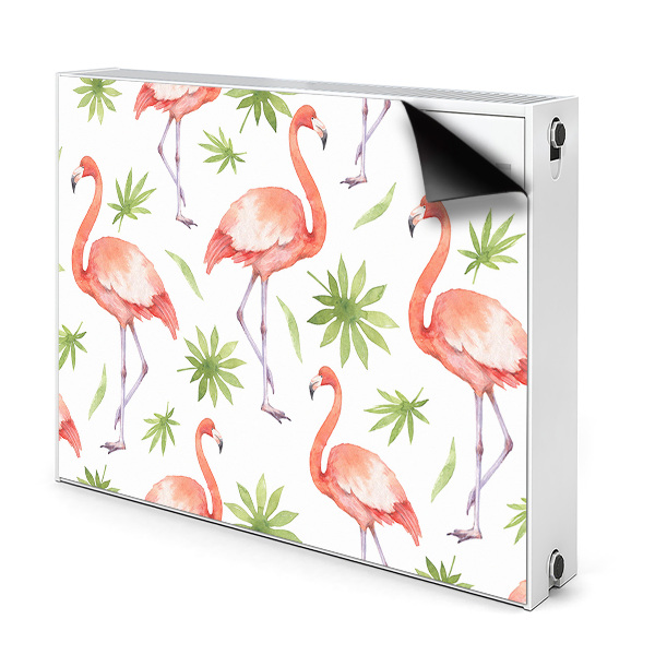 Déco cache radiateur Flamingos