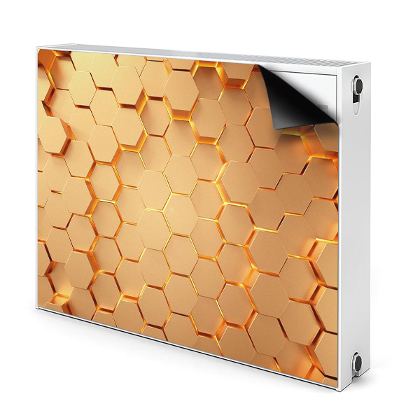 Cache radiateur aimanté Grafică 3D Honeycomb