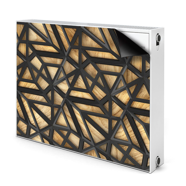 Aimant cache radiateur Model Geometric Negru