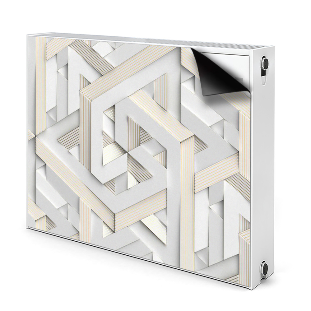 Couvercle magnétique du radiateur Model De Linii De Geometrie 3D