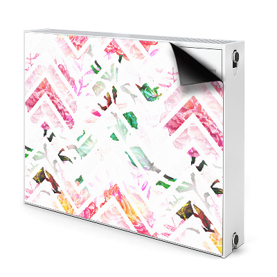 Tapis de radiateur décoratif Chevron Floral