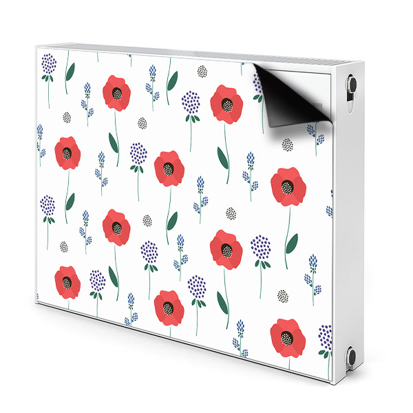 Couvercle magnétique du radiateur Câmp Roșu De Maci