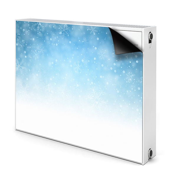 Couvercle magnétique du radiateur Model De Iarnă Cu Fulgi De Zăpadă