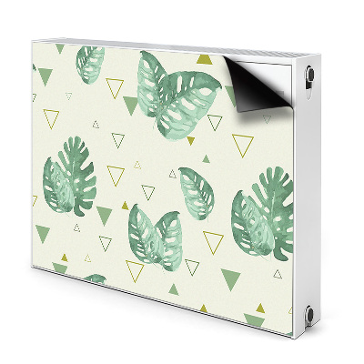 Couvercle magnétique du radiateur Monsteră Și Triunghiuri