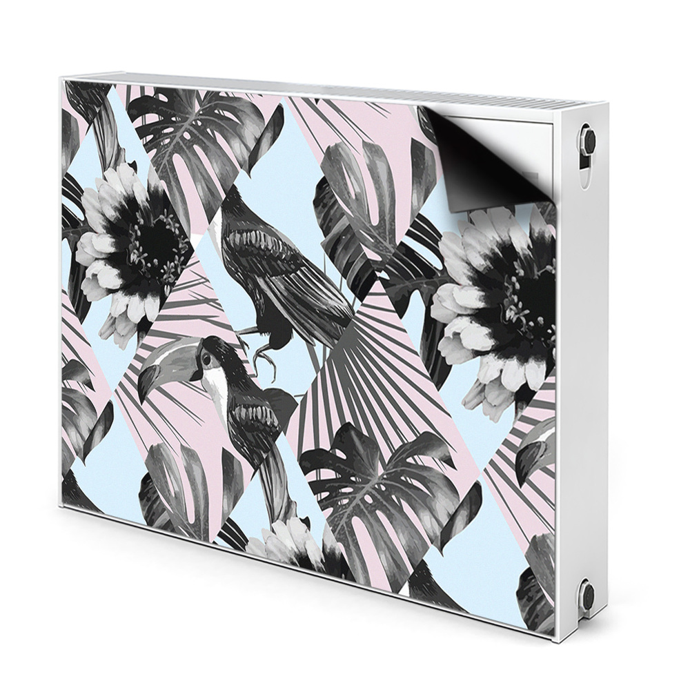 Cache radiateur aimanté Patchwork Tropical