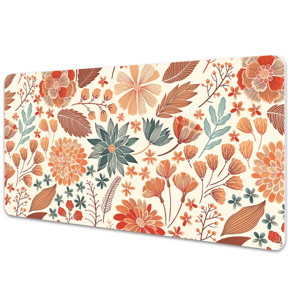 Mapa pentru birou Flori în nuanțe de portocaliu