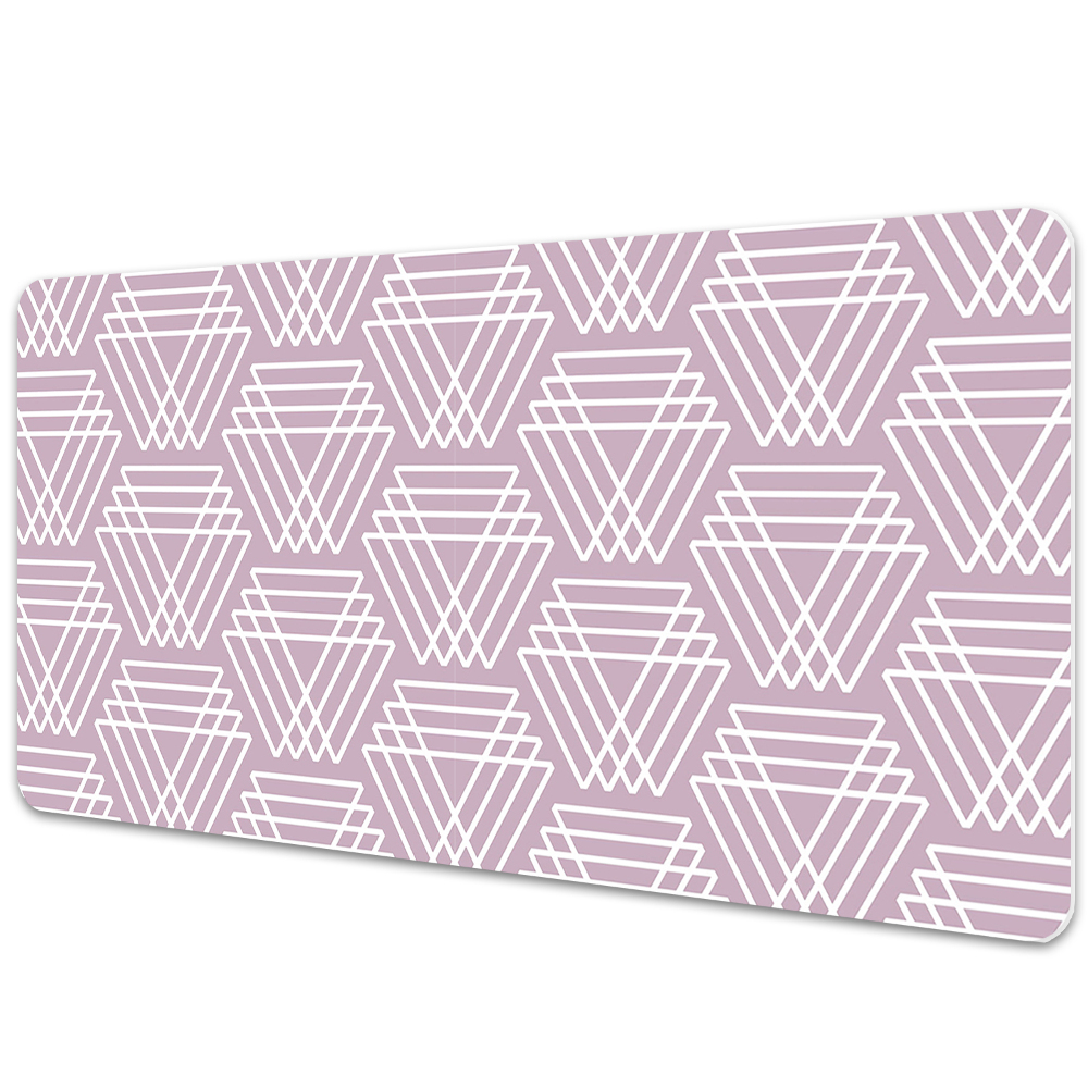 Protectie birou Triunghiuri geometrice roz