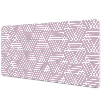 Protectie birou Triunghiuri geometrice roz