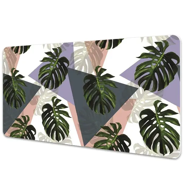 Mapa de birou Monstera și forme geometrice
