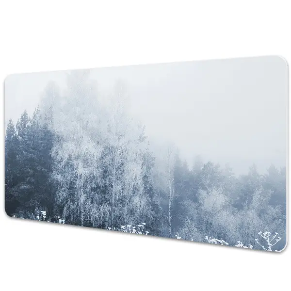 Mapa protectie birou Peisaj forestier în timpul iernii