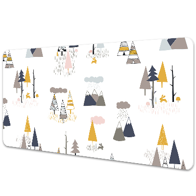 Pătrate geometrice pictate Desk pad