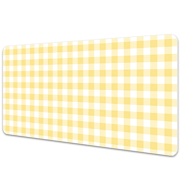 Protectie birou Carouri geometrice galbene