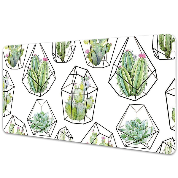 Mapa pentru birou Cactuși în forme geometrice
