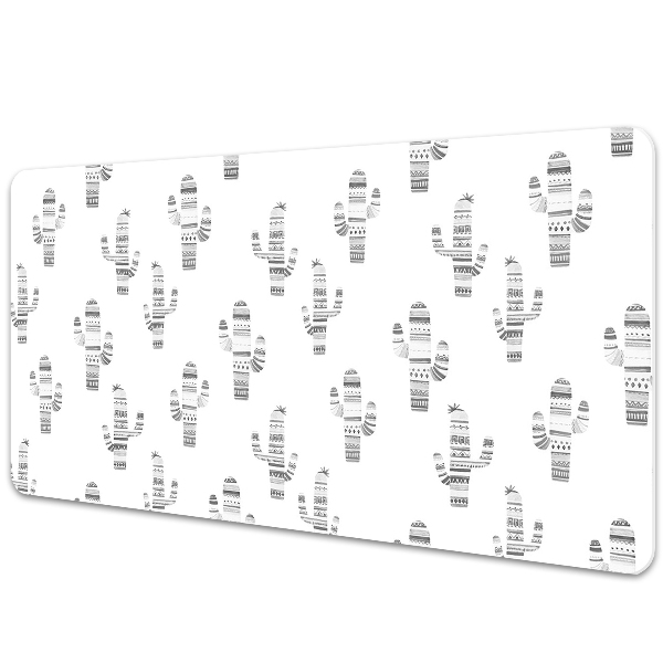 Motivul albastru cu scobitură Desk pad xxl