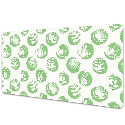 Cercuri geometrice albastre Desk pad