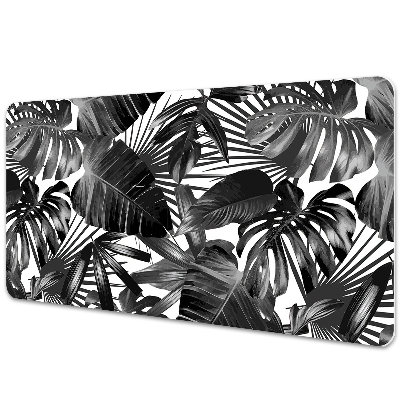 Mapa protectie birou Frunze de monstera alb-negru