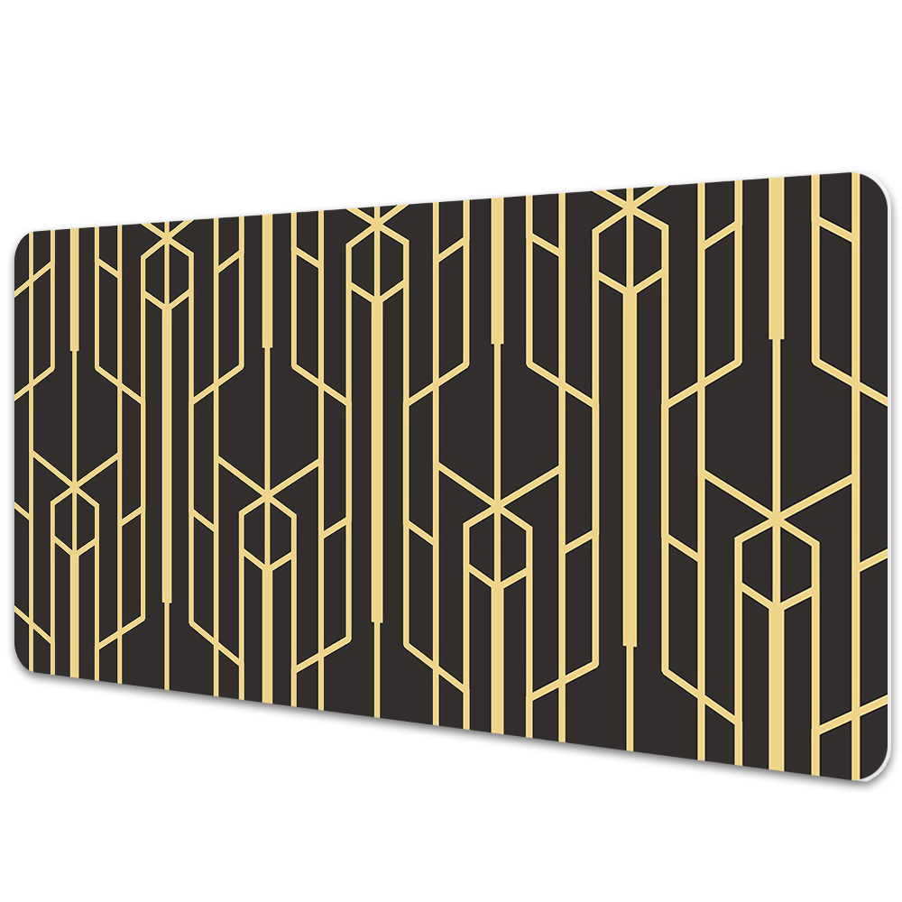 Mapa de birou Linii geometrice galbene