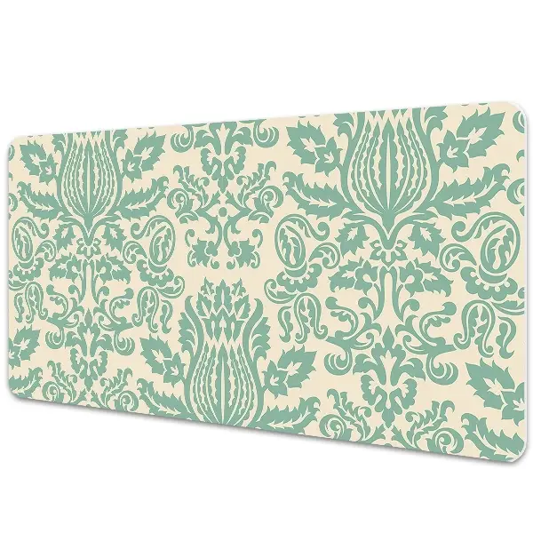 Protectie birou Damasc verde vintage