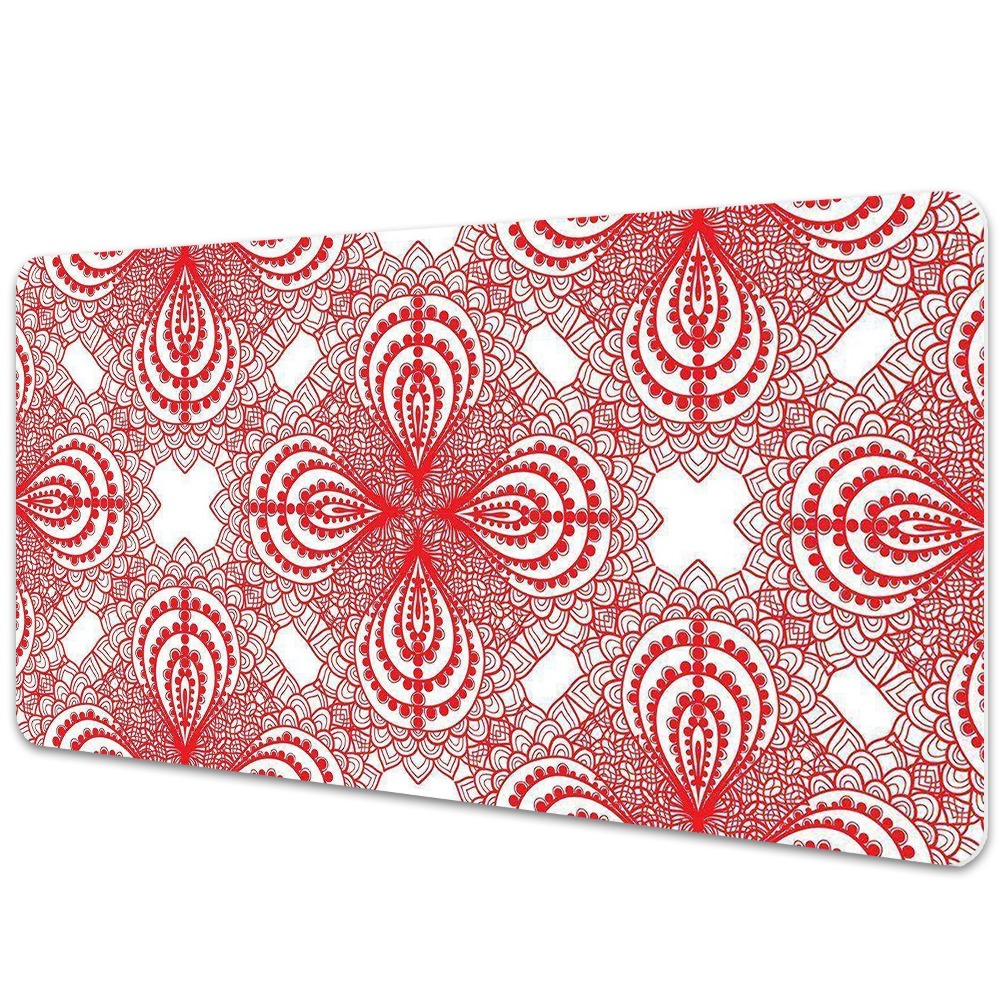 Mapa pentru birou Dantelă vintage roșie
