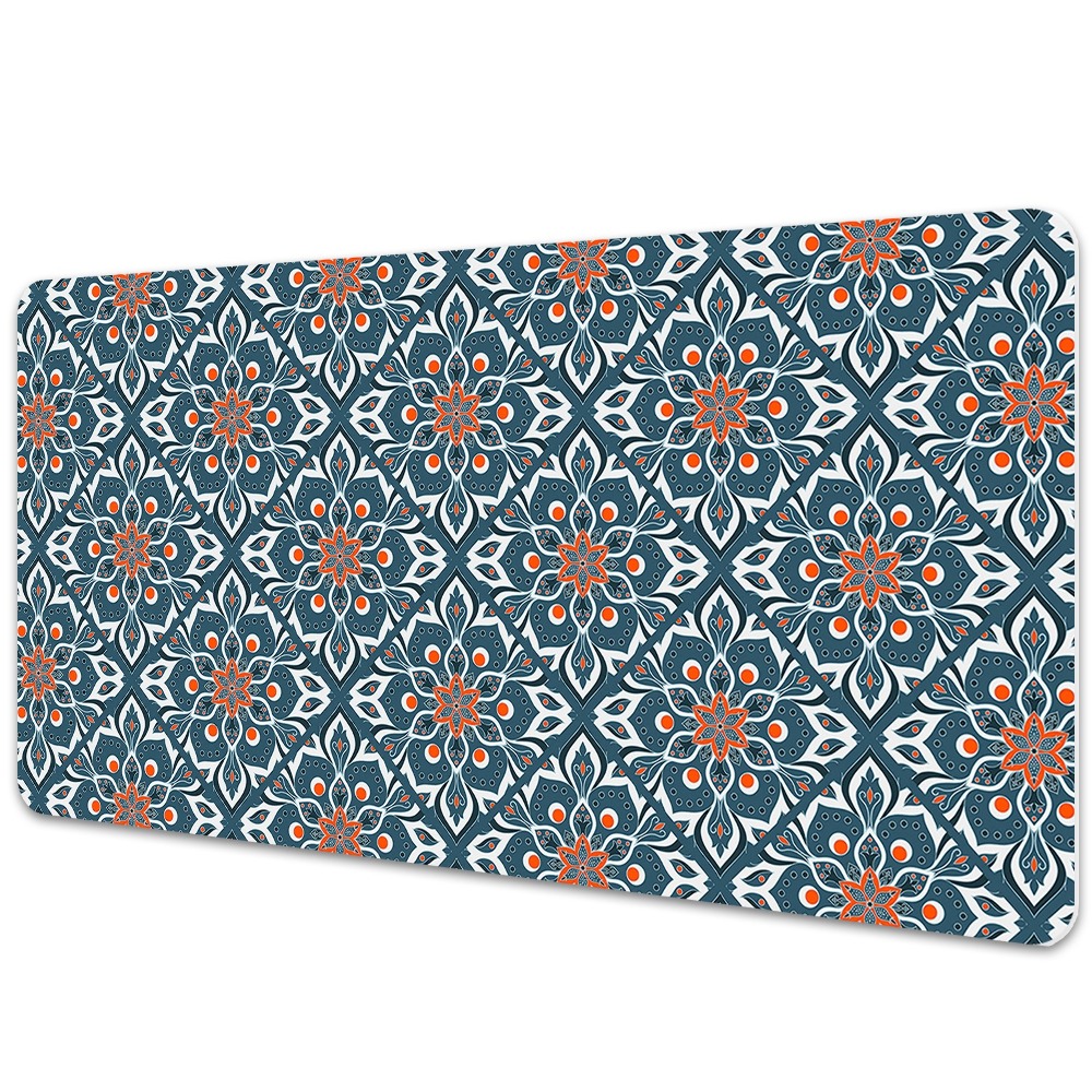 Protectie birou Mandala albastră și albă