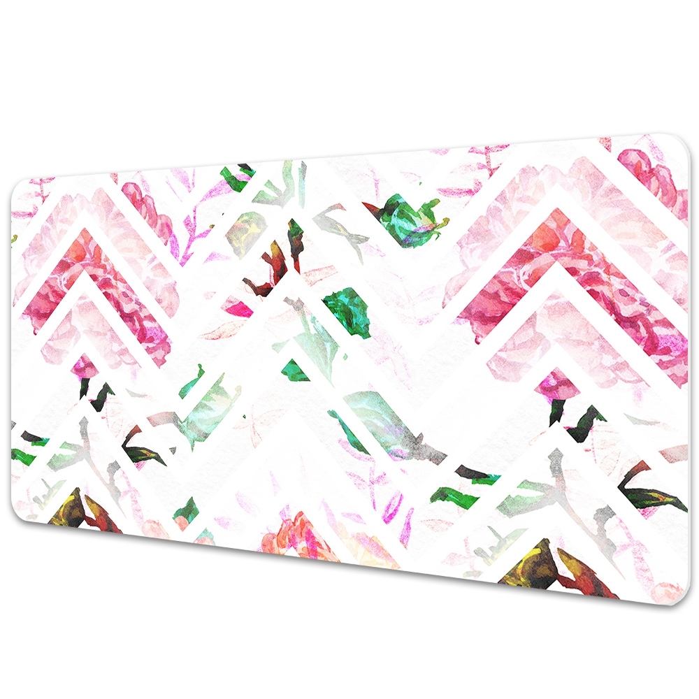 Mapa birou Chevron floral