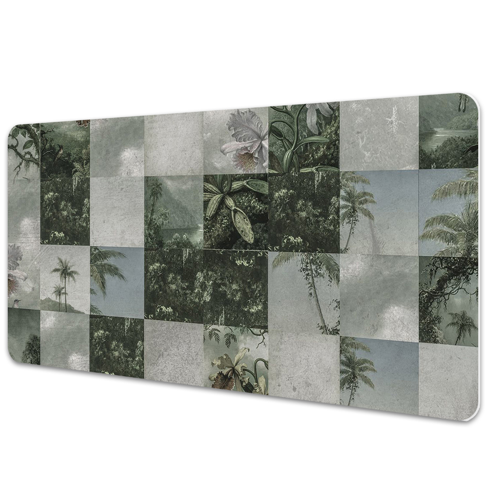 Mapa birou Patchwork geometric tropical