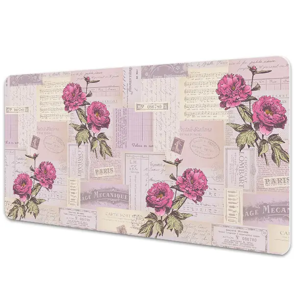 Protectie birou Model vintage roz