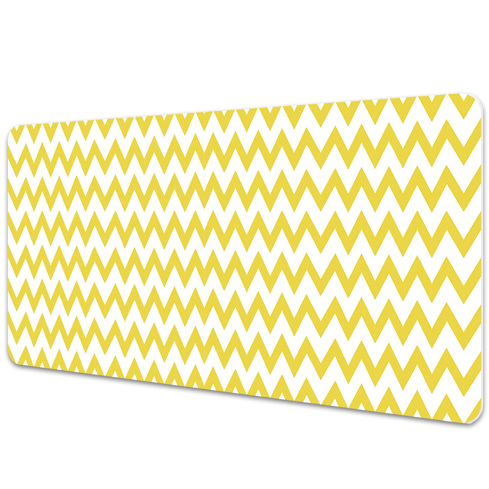 Protectie birou Zig-zaguri geometrice galbene