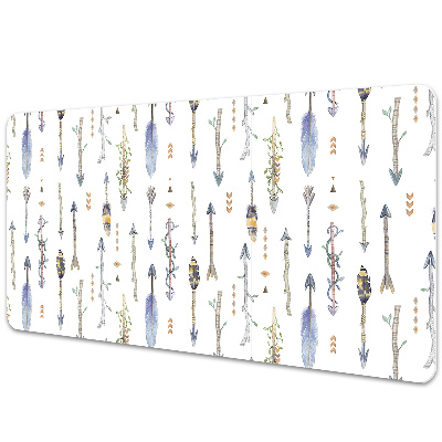 Metal ondulat auriu Desk Pad de lucru