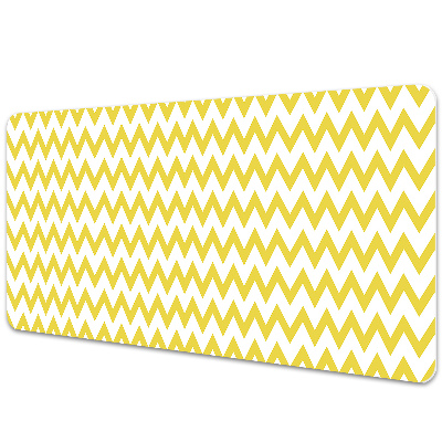 Mapa pentru birou Zig-zaguri geometrice galbene