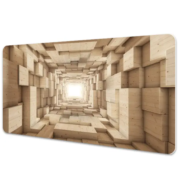 Mapa de birou Lemn abstract